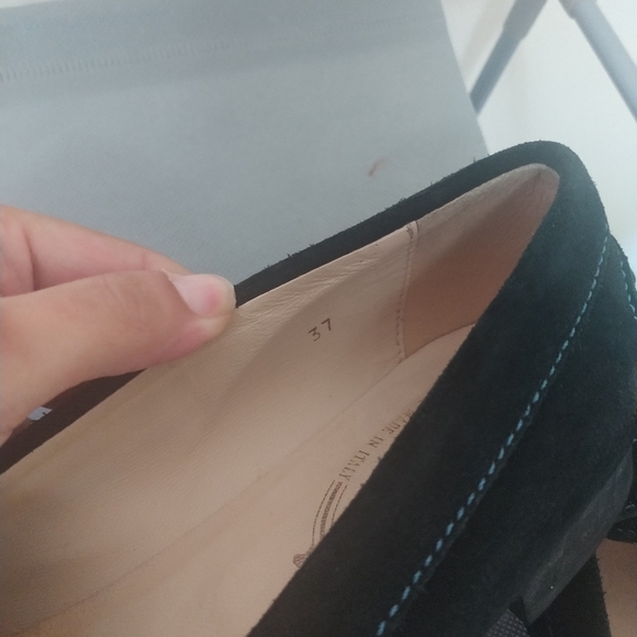 Tod's Black Suede Gommino Driving Loafers size 37 - Picture 13 of 14